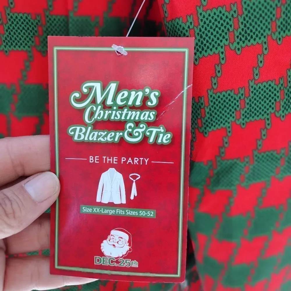 Christmas blazer and tie